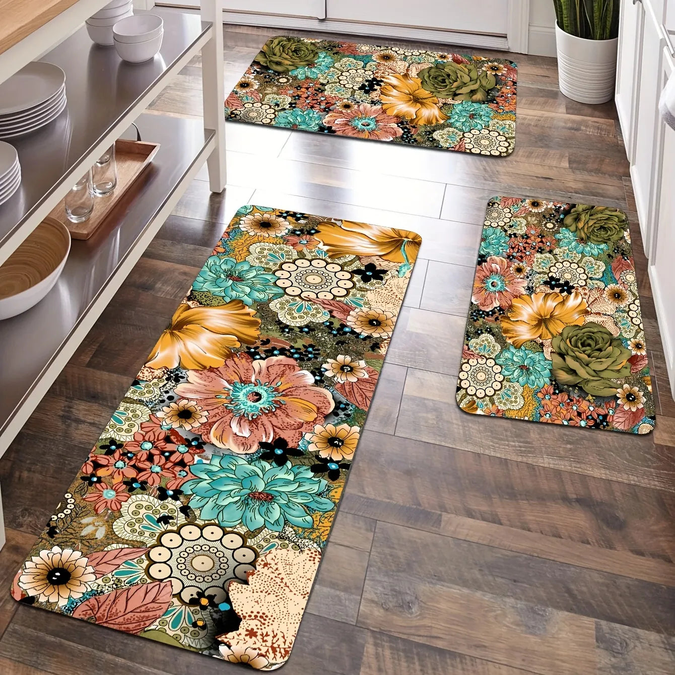 1 Piece, Soft Kitchen Carpet, Anti Fatigue Kitchen Carpet, Waterproof and Anti-skid Memory Foam Kitchen Carpet acacuss