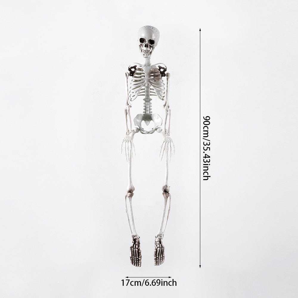 1 Set Halloween Skeleton Bride and Groom Horror Human Bones Skeleton Decorations Halloween Party Decoration Favors Scary Props acacuss
