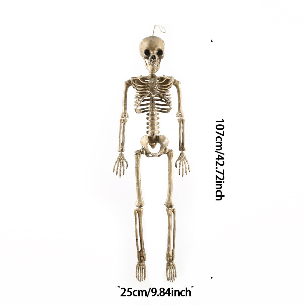 1 Set Halloween Skeleton Bride and Groom Horror Human Bones Skeleton Decorations Halloween Party Decoration Favors Scary Props acacuss