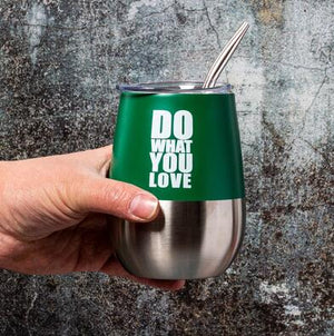 1 Set/Lot Yerba Mate Gourds Stainless Steel Calabash Cups Kits Double Wall Heat Insulation With Straw And Cleaning Brush acacuss