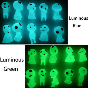 10/20Pcs Luminous Tree Spirits Micro Landscape Figure Ornament Outdoor Glowing Miniature Statue Potted Mini Garden Accessories acacuss