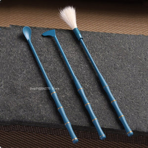 10 Pieces Incense Tool Set Pure Copper Seal Incense Burner Shovel Spoon Ash Pressure DIY Home Office Play Seal Extension Tool acacuss