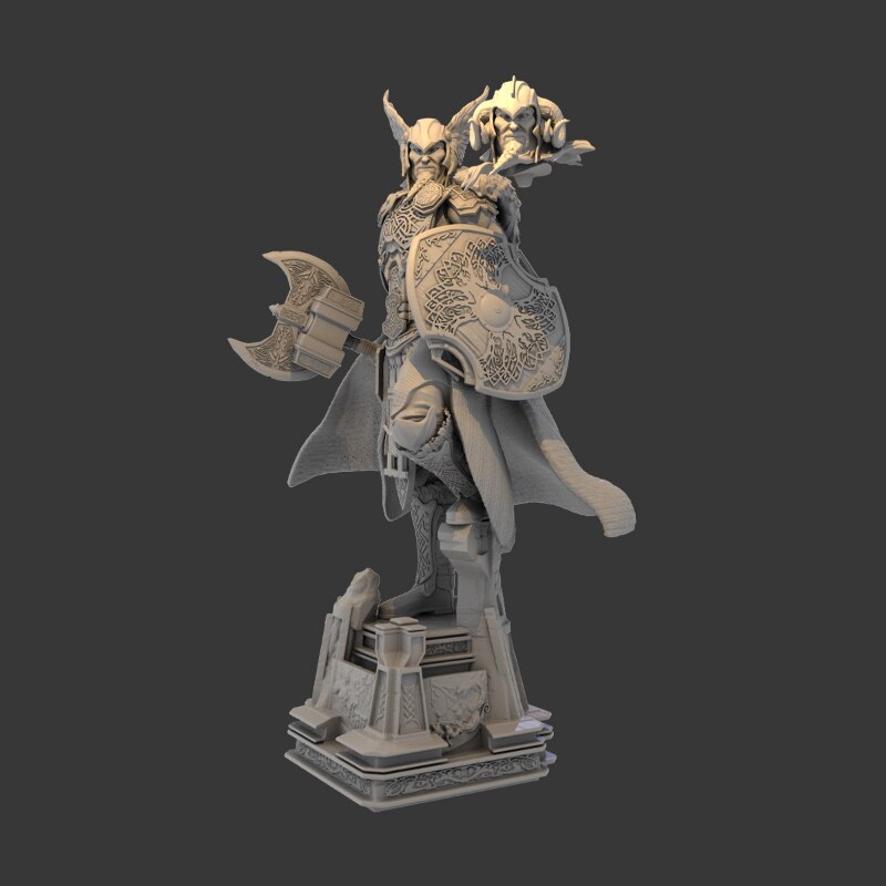 108mm Scale Resin Figure Viking Style Thor Unassembled and Unpainted Model Kit Une Statuette Collect Toys acacuss