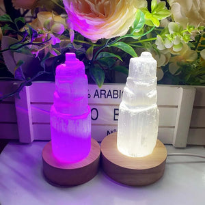 10CM Natural Selenite Skyscraper Crystal Tower Energy Quartz Reiki Stones White Gypsum For Cleansing Healing Meditation Witch acacuss