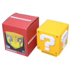 10cm Super Mario Bros Figure LED Question Mark Brick Night Light USB Charging Anime Desk Lamp Statue Decorative Light Kids Gifts acacuss