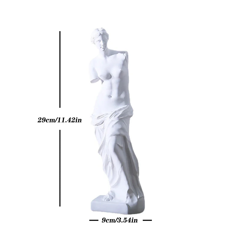11 Inch Nordic Style Art Broken Arm Venus Figurine Statue Resin Crafts Sketch Sculpture Study Office Home Decoration acacuss