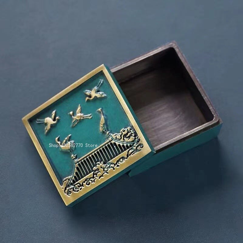 11 Pieces of Incense Seal Set Pure Copper Burning Blue Incense Stove Spoon Shovel Storage Tools DIY Home Fragrant  Seal Supplies acacuss