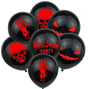 12/1PCS Halloween Ghost Balloons Toys Spider Witch Bat Pumpkin Skeleton Horror Halloween Party Decoration Festival Party Supply acacuss