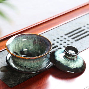 120ml Porcelain Gaiwan Kung Fu Tea Set Ceramics Teapot for Travel Portable Tea Tureen Teacups Tea Ceremony Drinkware Accessories acacuss