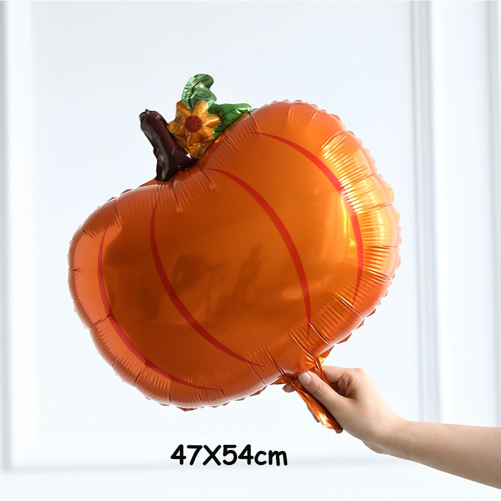 127pcs Little Pumpkin Maple Leaf Pine Cone Autumn Balloon Garland Kit Orange Coffee White Sand Balloons Fall Theme Party Decors acacuss