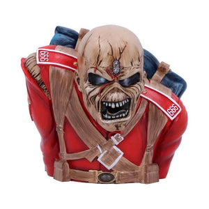 12cm IronMaiden Band Skull Bust Ornaments Resin Crafts Figures Halloween Rock Legend Sculpture Desk Accessories Toy Home Decor acacuss