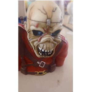 12cm IronMaiden Band Skull Bust Ornaments Resin Crafts Figures Halloween Rock Legend Sculpture Desk Accessories Toy Home Decor acacuss