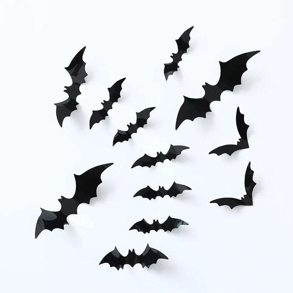 148pcs Halloween Large Pumpkin Balloon Garland Black Orange Sand White Balloons 3D Bat Stickers for Halloween Party Decorations acacuss