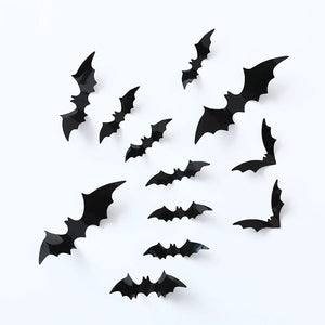 148pcs Halloween Large Pumpkin Balloon Garland Black Orange Sand White Balloons 3D Bat Stickers for Halloween Party Decorations acacuss