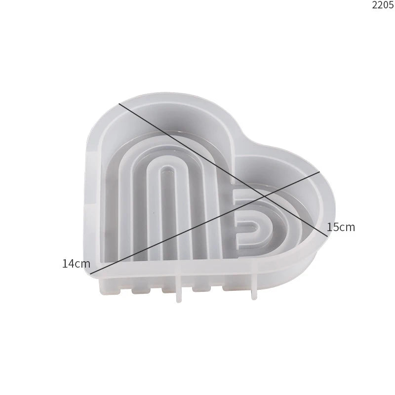 14cm Rainbow Arch Silicone Mold DIY Candle Mold Geometry Candle Making Epoxy Resin Soap Gypsum Chocolate Mould Craft Home Decor acacuss