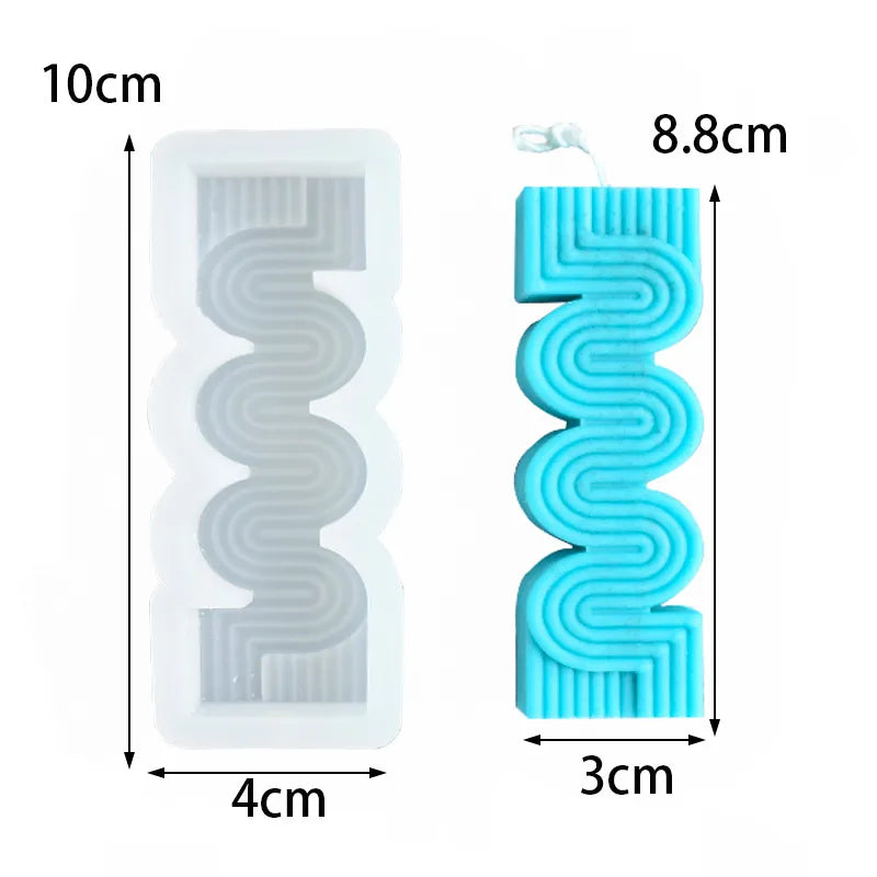 14cm Rainbow Arch Silicone Mold DIY Candle Mold Geometry Candle Making Epoxy Resin Soap Gypsum Chocolate Mould Craft Home Decor acacuss