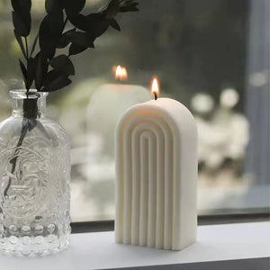 14cm Rainbow Arch Silicone Mold DIY Candle Mold Geometry Candle Making Epoxy Resin Soap Gypsum Chocolate Mould Craft Home Decor acacuss