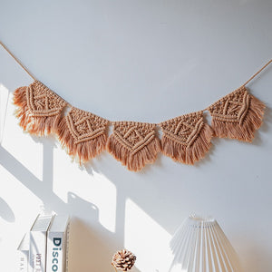 15*100CM Nordic Hand-woven Tassel Tapestry Bohemian Wall Hanging Decoration Home Homestay Decorative Pendant Aesthetic Room Deco acacuss