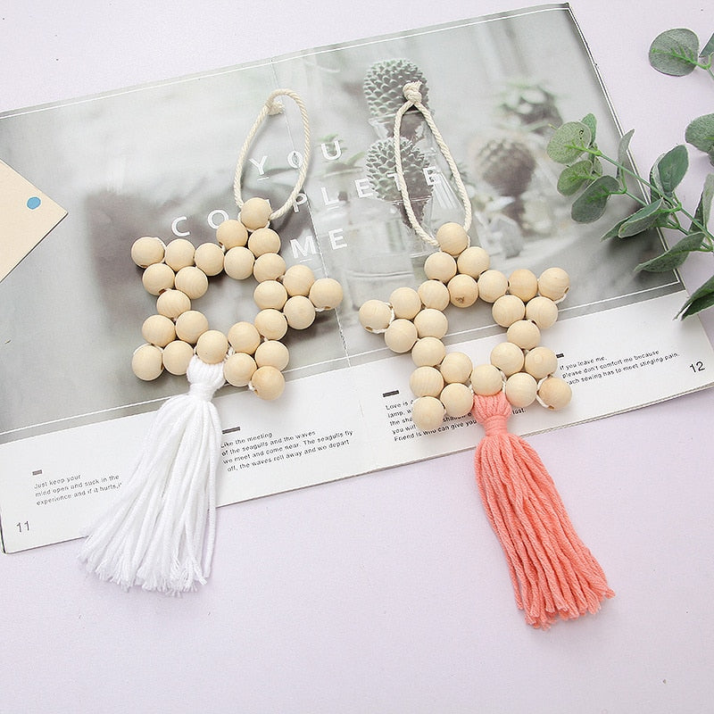 15*100CM Nordic Hand-woven Tassel Tapestry Bohemian Wall Hanging Decoration Home Homestay Decorative Pendant Aesthetic Room Deco acacuss