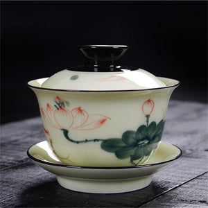 150ml Creative chinese landscape painting Gaiwan Tea Set Ceramic Teaware Sets Tea Set Teapot Teaset Tea Cups Of Tea Ceremony acacuss