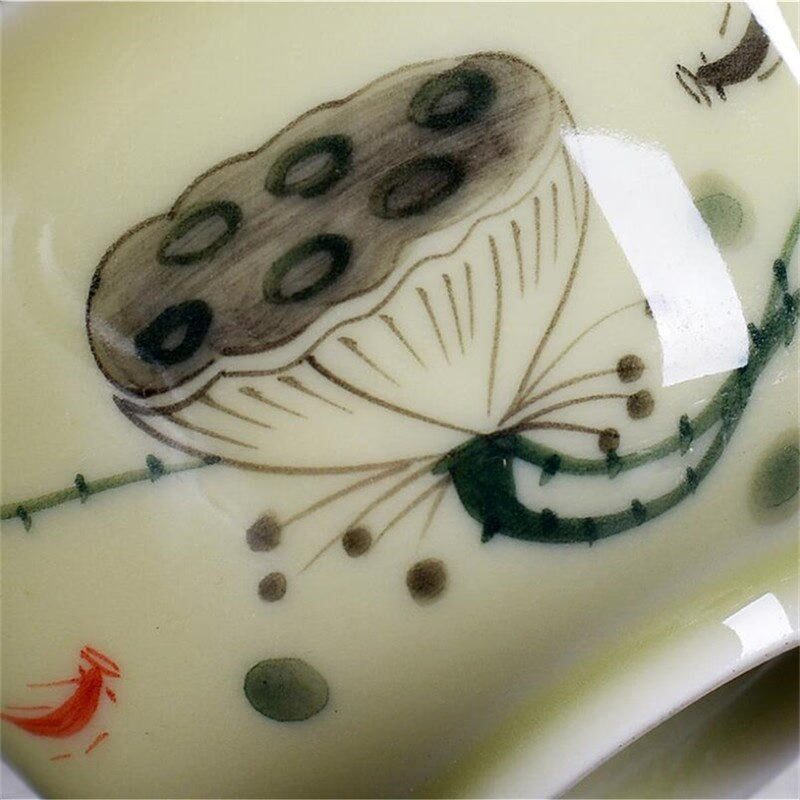 150ml Creative chinese landscape painting Gaiwan Tea Set Ceramic Teaware Sets Tea Set Teapot Teaset Tea Cups Of Tea Ceremony acacuss