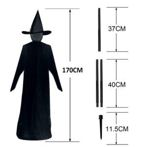 170cm Halloween Light-Up Witches Ghost Halloween Decoration Horror Props Creepy Skeleton For Halloween Decoration acacuss
