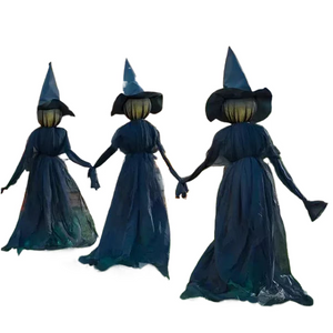 170cm Halloween Light-Up Witches Ghost Halloween Decoration Horror Props Creepy Skeleton For Halloween Decoration acacuss