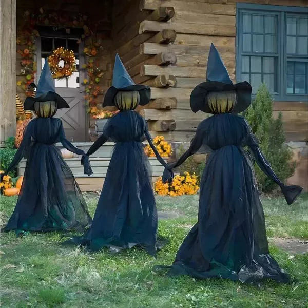 170cm Halloween Light-Up Witches Ghost Halloween Decoration Horror Props Creepy Skeleton For Halloween Decoration acacuss
