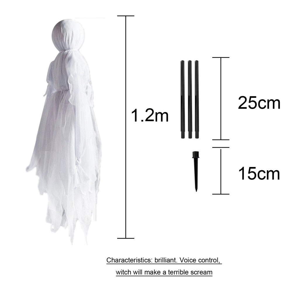 170cm Halloween Light-Up Witches Ghost Halloween Decoration Horror Props Creepy Skeleton For Halloween Decoration acacuss