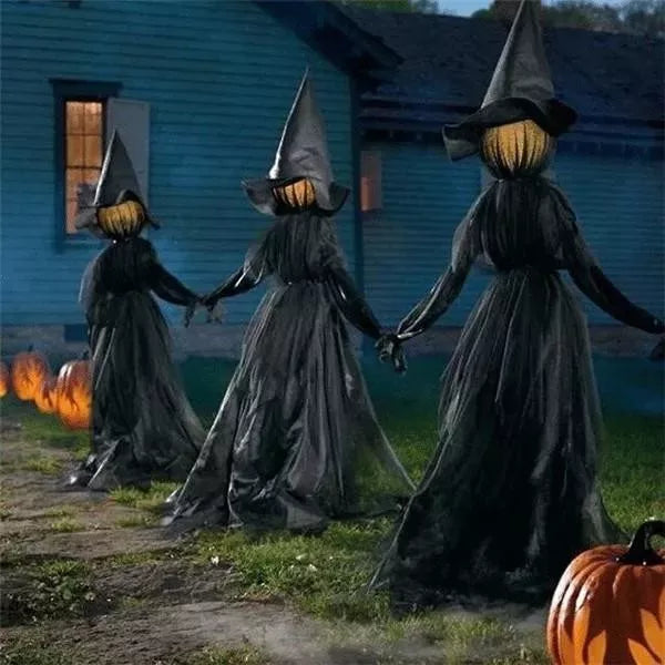 170cm Halloween Light-Up Witches Ghost Halloween Decoration Horror Props Creepy Skeleton For Halloween Decoration acacuss