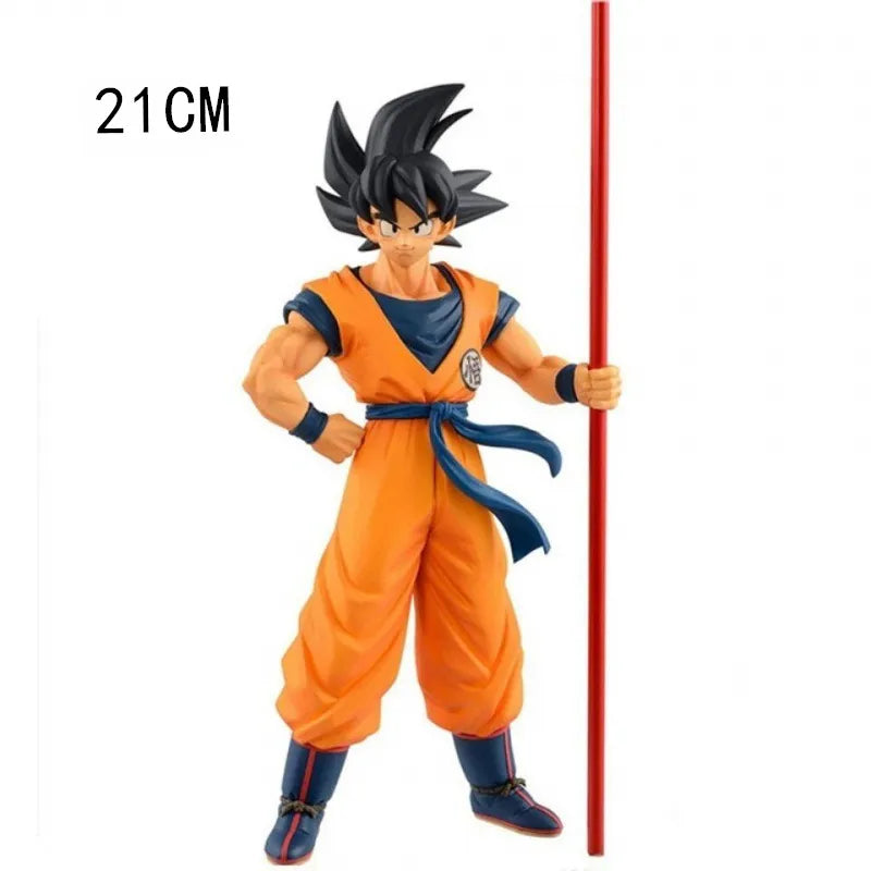 17cm Anime Dragon Ball Super Saiyan One Son Goku Figure Kakarotto Battle Damage Posed Desktop Ornaments Classic Decoration acacuss
