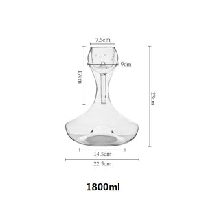 1800ML Big Decanter Handmade Crystal Red Wine Brandy Champagne Glasses Decanter Bottle Jug Pourer Aerator For Family Bar acacuss