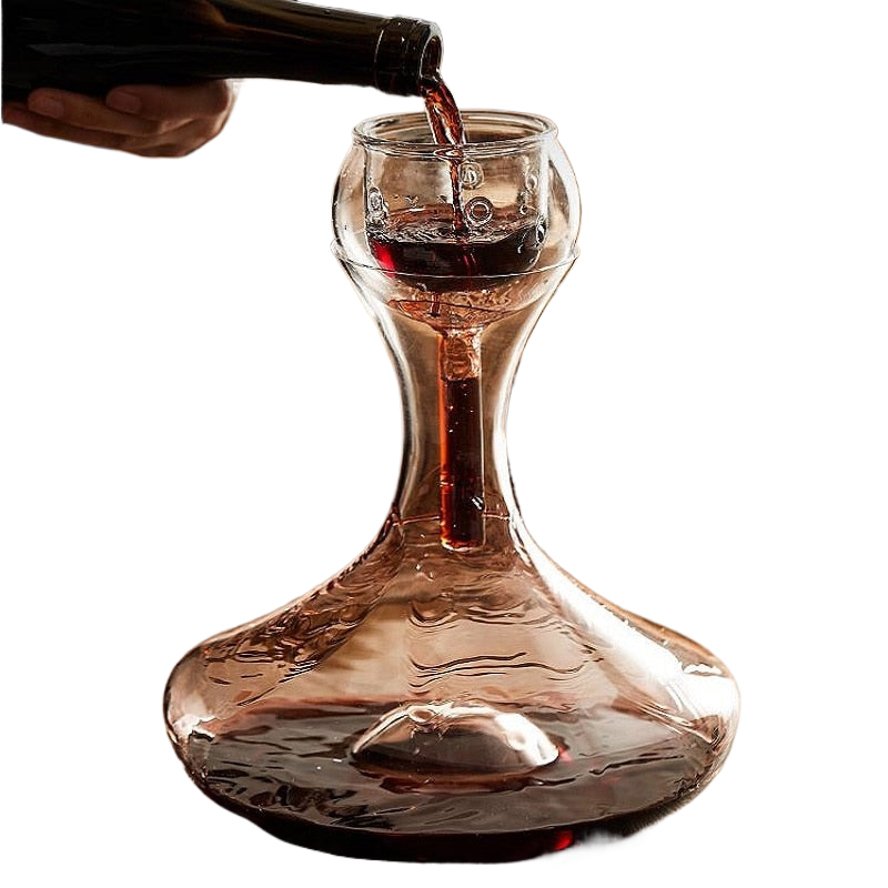 1800ML Big Decanter Handmade Crystal Red Wine Brandy Champagne Glasses Decanter Bottle Jug Pourer Aerator For Family Bar acacuss