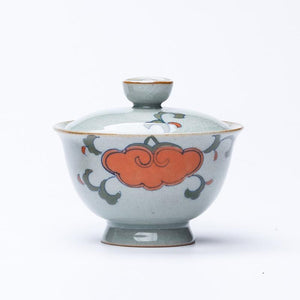 180ml Chinese Gaiwan Teapot Ceramics Kung Fu Tea Set Porcelain Floral Tea Bowl Tea Cups for Travel Teaware Tureen Pu'er Kettle acacuss