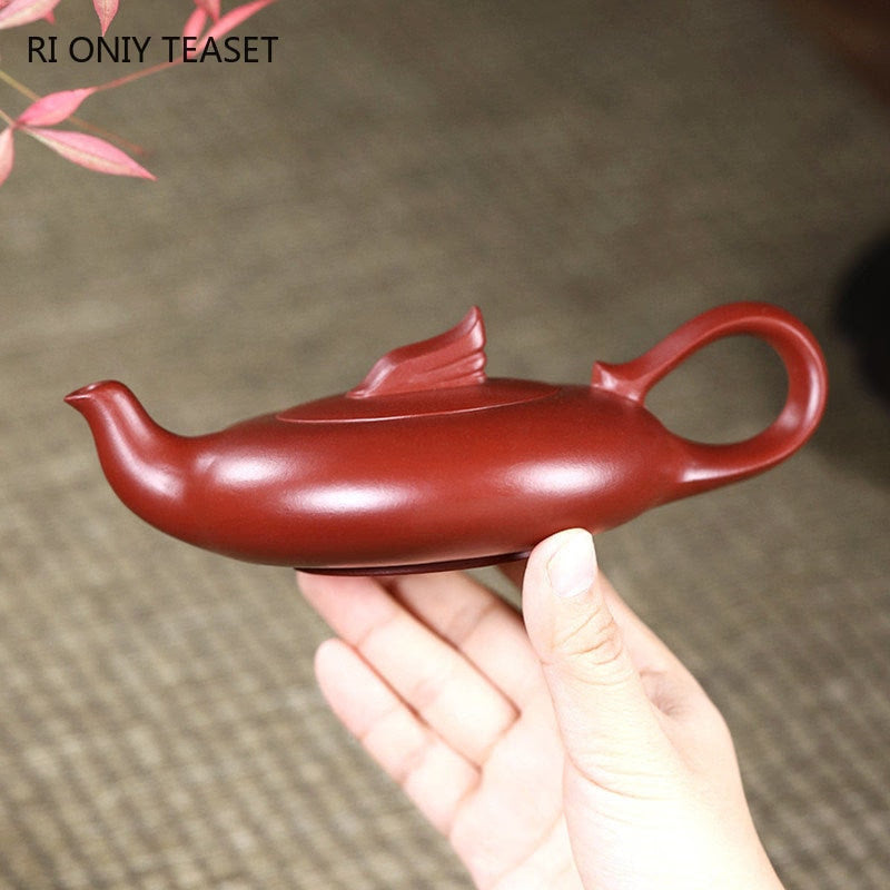 180ml Creative Yixing Purple Clay Tea Pot Boutique Dahongpao Filter Teapot Household Authentic Zisha Tea Set Portable Drinkware acacuss