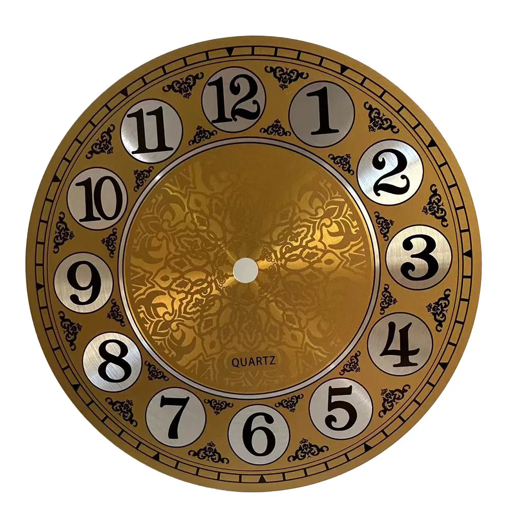 180mm Vintage Aluminium Metal DIY Quartz Wall Clock Dial Face Arabic Numeral Living Room Decorative Home Decor acacuss