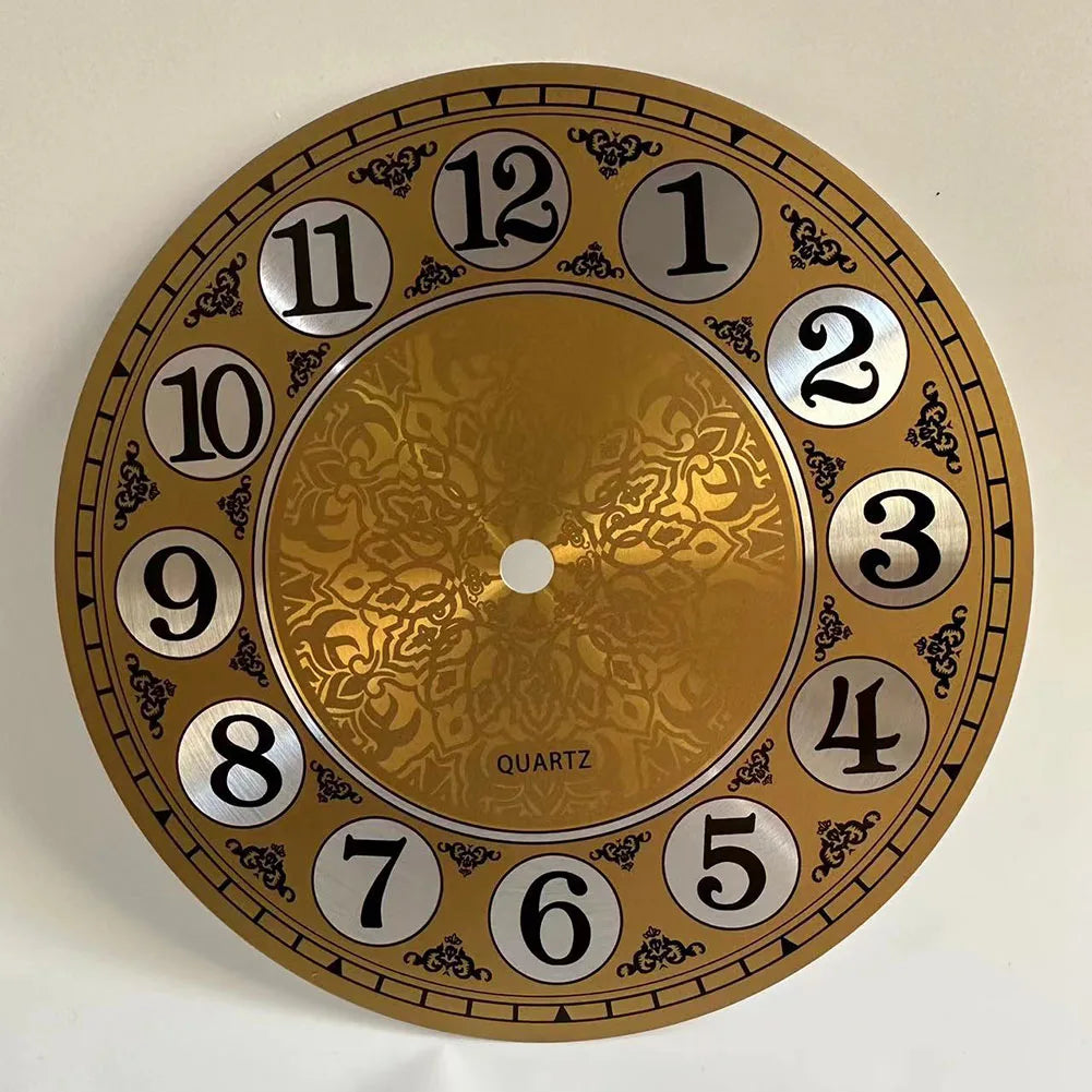 180mm Vintage Aluminium Metal DIY Quartz Wall Clock Dial Face Arabic Numeral Living Room Decorative Home Decor acacuss