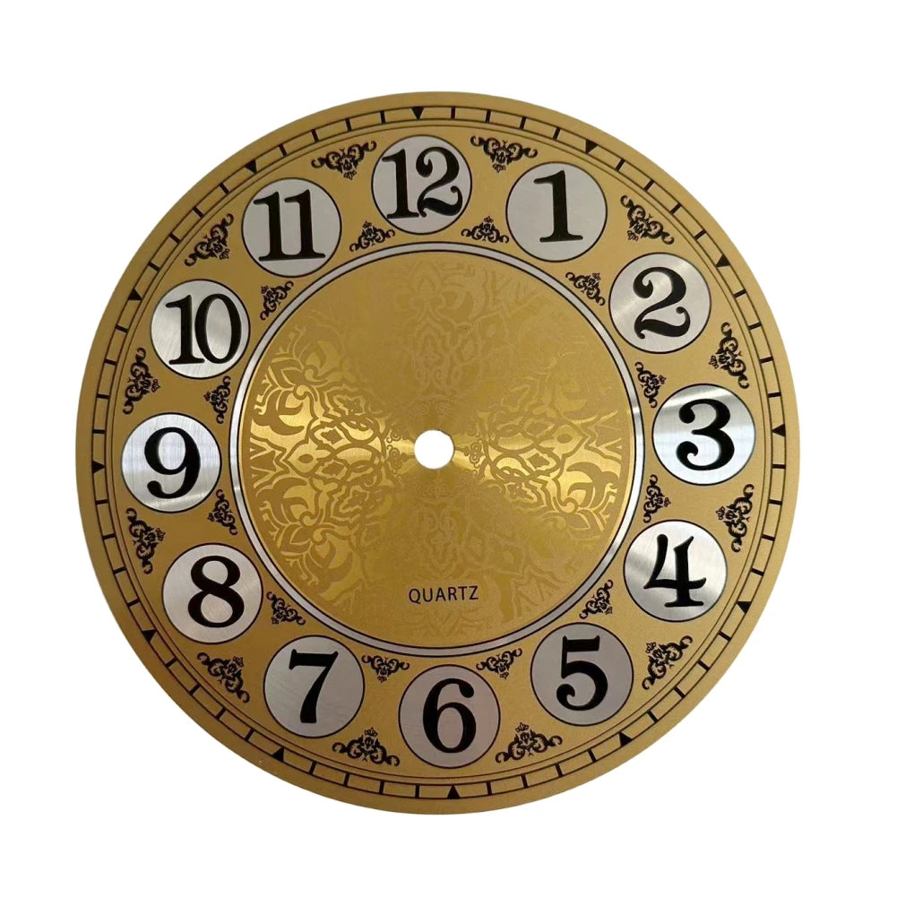 180mm Vintage Aluminium Metal DIY Quartz Wall Clock Dial Face Arabic Numeral Living Room Decorative Home Decor acacuss