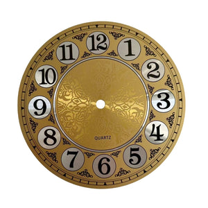 180mm Vintage Aluminium Metal DIY Quartz Wall Clock Dial Face Arabic Numeral Living Room Decorative Home Decor acacuss
