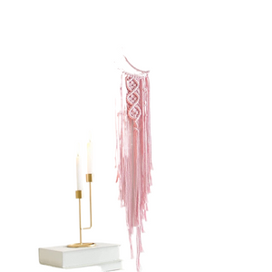 Bohemian Moon Dream Catcher With Light or Without Light,Tassel Macrame Dreamcatcher Gifts for Girl,Wall Hanging Home Decor acacuss