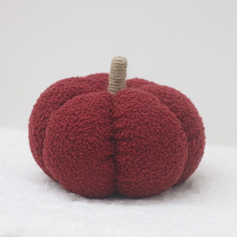 18cm Hand Stuffed Plush Pumpkin Harvest Festival Home Furnishing Cute Plush Pumpkin Decoration Christmas Gift acacuss