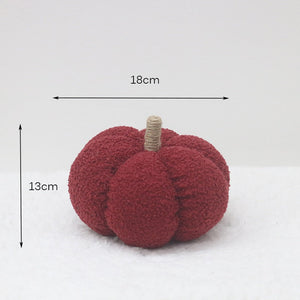 18cm Hand Stuffed Plush Pumpkin Harvest Festival Home Furnishing Cute Plush Pumpkin Decoration Christmas Gift acacuss