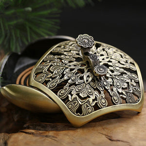 1PC Delicate Bronze Ruyi Plate Copper Incense Burner Stick Holder Zen Garden Temples Studios Home Decor Comfort Incense Burner acacuss