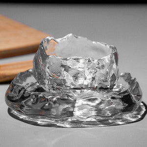 1PC Glass Tea Set Small Wine Cup Tasting Transparent Tea Cups White Wine Cup acacuss