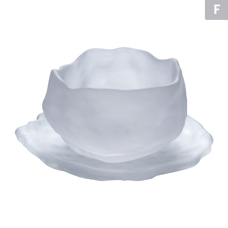 1PC Glass Tea Set Small Wine Cup Tasting Transparent Tea Cups White Wine Cup acacuss
