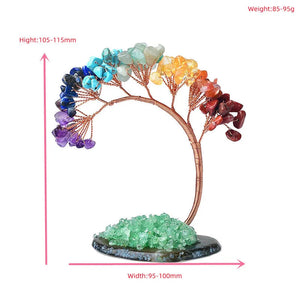 1PC Natural Colour Crystal Tree Specimen Agate Reiki Healing Home Decoration Ornaments Lucky Tree DIY gifts Souvenir Gift acacuss
