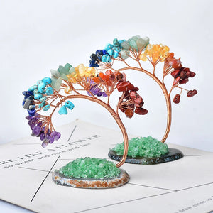 1PC Natural Colour Crystal Tree Specimen Agate Reiki Healing Home Decoration Ornaments Lucky Tree DIY gifts Souvenir Gift acacuss