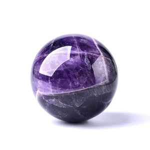 1PC Natural Dream Amethyst Ball Polished Globe Massaging Ball Reiki Healing Stone Home Decoration Exquisite Gifts Souvenirs Gift acacuss