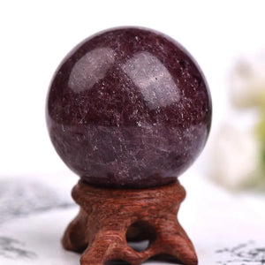 1PC Natural Dream Amethyst Ball Polished Globe Massaging Ball Reiki Healing Stone Home Decoration Exquisite Gifts Souvenirs Gift acacuss