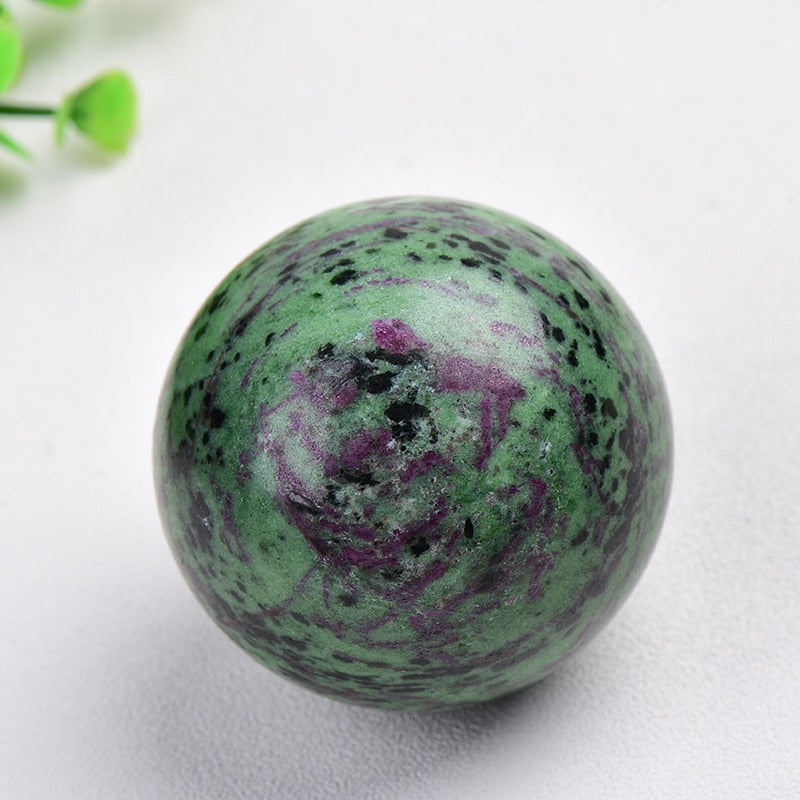 1PC Natural Dream Amethyst Ball Polished Globe Massaging Ball Reiki Healing Stone Home Decoration Exquisite Gifts Souvenirs Gift acacuss